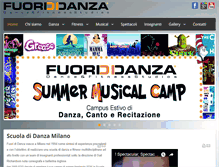 Tablet Screenshot of fuorididanza.it